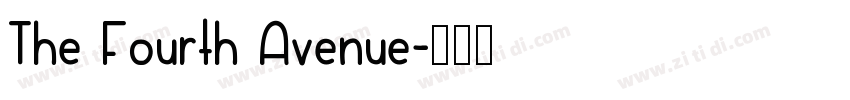 The Fourth Avenue字体转换